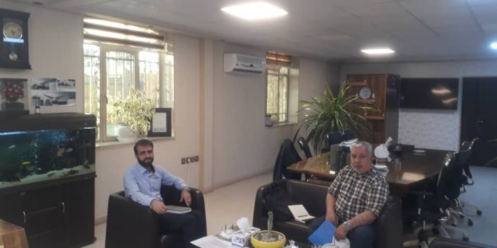 دیدار  آقای گوینده عضو محترم هیئت مدیره  موسسه خیریه علی و حسین همدانیان از شرکت حمل و نقل همدانیان