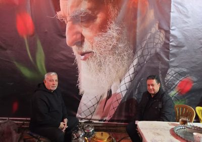 حضور رئیس محترم هیئت مدیره ومدیرعامل محترم شرکت حمل ونقل بزرگ مقیاس هوشمند همدانیان در موکب رزمندگان اسلام